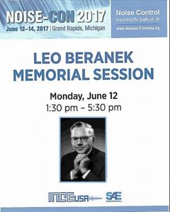 Leo Beranek Session Poster